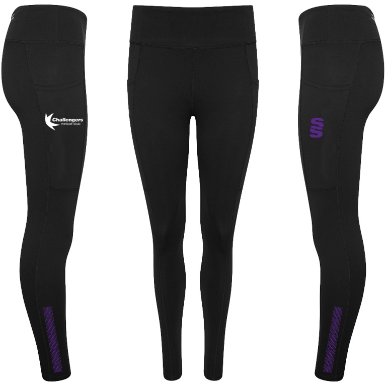 Performance Full Length Leggings : Black